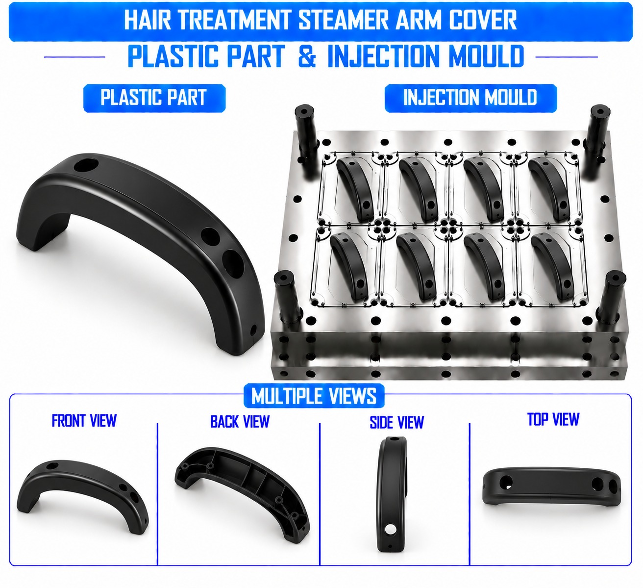 Hair Treatment Steamer Plastic Arm Cover Mould and Moulding Service